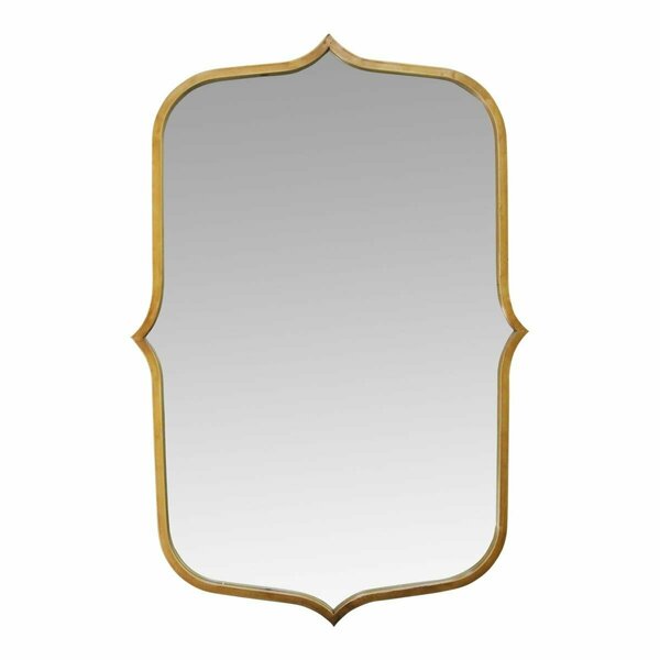 Homeroots Antique Gold Metal Glass MDF Mirror, 24 x 0.78 x 36 in. 373218